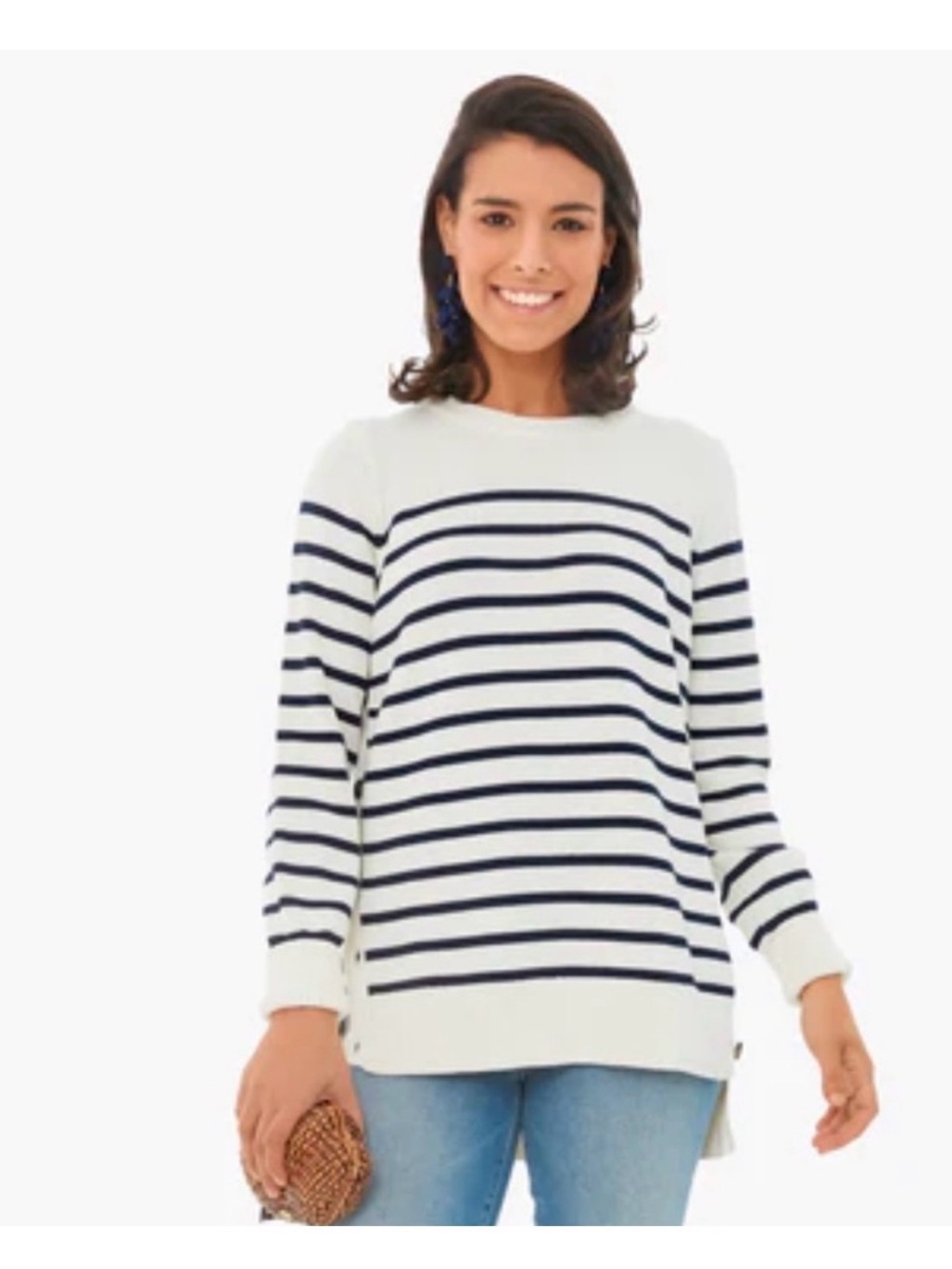 TUCKERNUCK Navy Stripe Bexley Sweater NWT